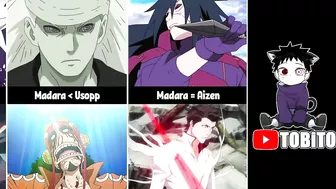 Madara Against Other Anime Characters