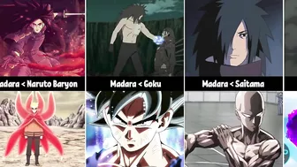 Madara Against Other Anime Characters