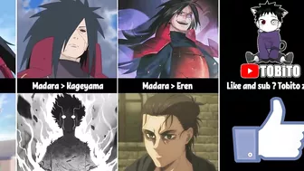 Madara Against Other Anime Characters