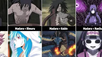 Madara Against Other Anime Characters