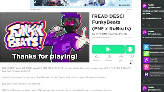 ROBLOX FNF GAMES ARE GETTING DELETED...