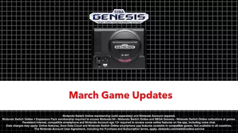 3 NEW SEGA Genesis Games Coming to Switch Online! - March 2022 Trailer