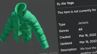 FREE ACCESSORY! HOW TO GET Green Emerald Gold Rush Puffer! (Roblox Alo Yoga Sanctuary Event)