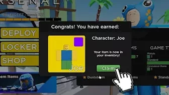 Congrats! You have earned: JOE ???? (ROBLOX ARSENAL)