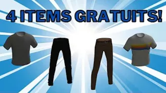 *GRATUIT* Comment obtenir 4 ITEMS GRATUIT! | Roblox