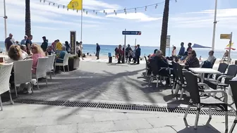 BENIDORM ???????? LEVANTE BEACH Walking Tour 4K Costa Blanca SPAIN 2022