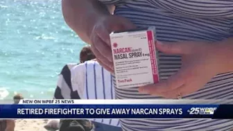 Retired Boynton Beach firefighter hands out 600 Narcan doses on the beach this spring break