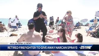 Retired Boynton Beach firefighter hands out 600 Narcan doses on the beach this spring break