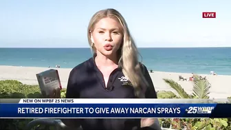 Retired Boynton Beach firefighter hands out 600 Narcan doses on the beach this spring break