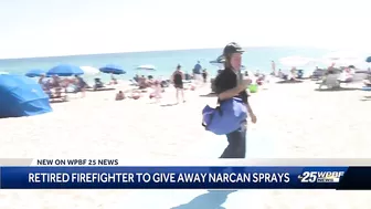 Retired Boynton Beach firefighter hands out 600 Narcan doses on the beach this spring break