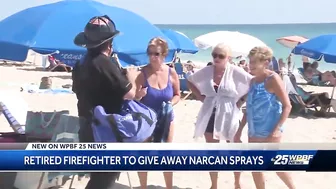 Retired Boynton Beach firefighter hands out 600 Narcan doses on the beach this spring break