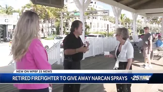 Retired Boynton Beach firefighter hands out 600 Narcan doses on the beach this spring break