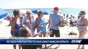 Retired Boynton Beach firefighter hands out 600 Narcan doses on the beach this spring break