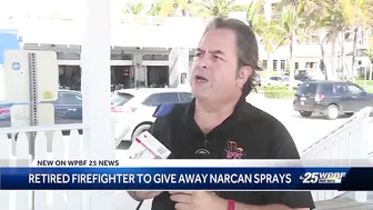 Retired Boynton Beach firefighter hands out 600 Narcan doses on the beach this spring break