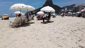 ???????? Summer in Rio de Janeiro - Brazil ☀️????️ Relaxing Leblon Beach Walk 4K