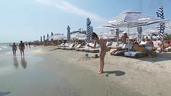 Part 7 Beach Ammos Mediteranean Beach, Relaxation, Sea, Sun, 4K video, Bikini Beach, Mamaia Beach.