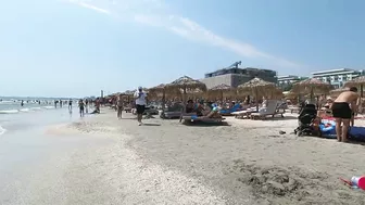 Part 7 Beach Ammos Mediteranean Beach, Relaxation, Sea, Sun, 4K video, Bikini Beach, Mamaia Beach.