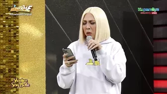 Vice checks his Instagram account to look for the messages of Alyanna | It’s Showtime Sexy Babe