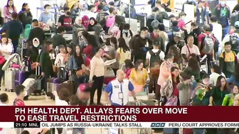 DOH downplays risks in relaxing travel curbs as COVID-19 cases rise overseas | ANC