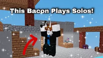 Bacon Plays Solos - Roblox Bedwars Gameplay