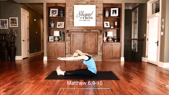 Healing Scriptures with Pilates Core Full Body Quick Stretching Workout | Shaped by Faith TV