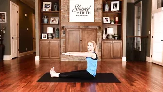 Healing Scriptures with Pilates Core Full Body Quick Stretching Workout | Shaped by Faith TV