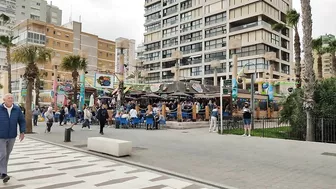 BENIDORM ???????? LEVANTE BEACH BARS SATURDAY MARCH 2022 Costa Blanca Spain Walking Tour 4K