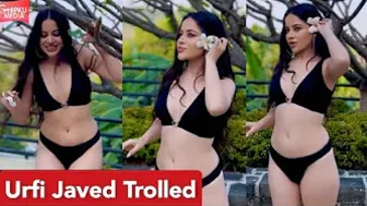 Urfi Javed Trolled As She Shares A Video In Black Bikini | Urfi Javed Fashion | Bigg Boss