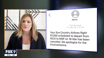 Sun Country flight cancellations cause spring break travel troubles for some passengers | Fox 9 KMSP