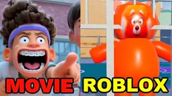 Mama's Girl Turning Red DODGEBALL SCENE MOVIE Vs. ROBLOX!