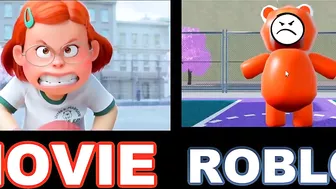 Mama's Girl Turning Red DODGEBALL SCENE MOVIE Vs. ROBLOX!