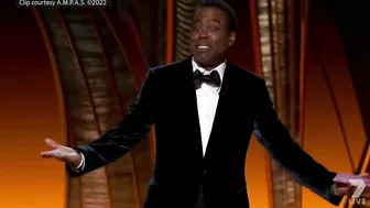 Watch the uncensored moment Will Smith smacks Chris Rock on stage at the Oscars, drops F-bomb