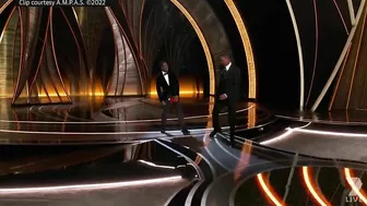 Watch the uncensored moment Will Smith smacks Chris Rock on stage at the Oscars, drops F-bomb