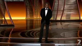 Watch the uncensored moment Will Smith smacks Chris Rock on stage at the Oscars, drops F-bomb