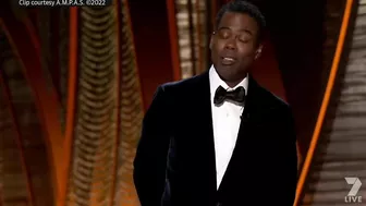 Watch the uncensored moment Will Smith smacks Chris Rock on stage at the Oscars, drops F-bomb