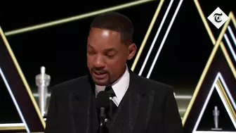 Will Smith breaks down in Oscars 2022 speech after hitting Chris Rock