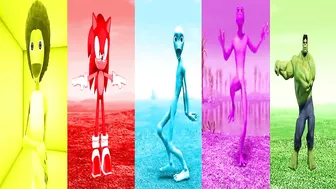 COLOR DANCE CHALLENGE PATILA VS DAME TU COSITA VS EL TAIGER ME KEMASTE VS ALIEN GREEN