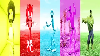 COLOR DANCE CHALLENGE PATILA VS DAME TU COSITA VS EL TAIGER ME KEMASTE VS ALIEN GREEN