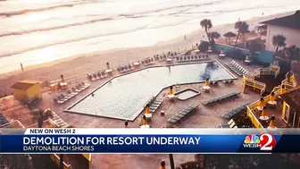 Daytona Beach Shores' Treasure Island resort demolition begins