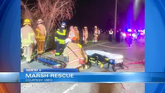 Person rescued after vehicle crashes in Virginia Beach marsh