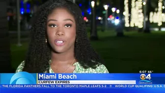 Another Quiet Morning As Curfew Ends On Miami Beach