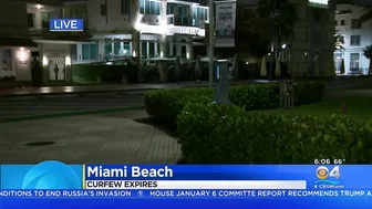 Another Quiet Morning As Curfew Ends On Miami Beach