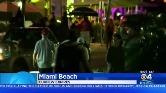 Another Quiet Morning As Curfew Ends On Miami Beach