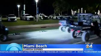 Another Quiet Morning As Curfew Ends On Miami Beach