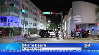 Another Quiet Morning As Curfew Ends On Miami Beach