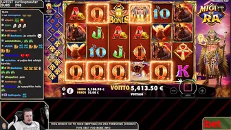 MIGHT OF RA ★ MIGHTY BONUS WIN ★ VIHISLOTS TWITCH STREAM