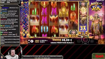 MIGHT OF RA ★ MIGHTY BONUS WIN ★ VIHISLOTS TWITCH STREAM