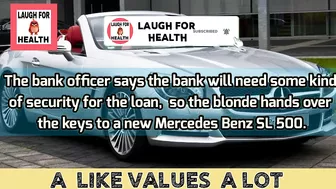 best funny comedy jokes: a blonde goes for $5000  personal loan in bank!