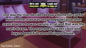 Funny Dirty Joke - The woman talked to her husband about the cat