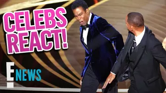 Will Smith's SLAP at Oscars 2022: Celebrities REACT | E! News